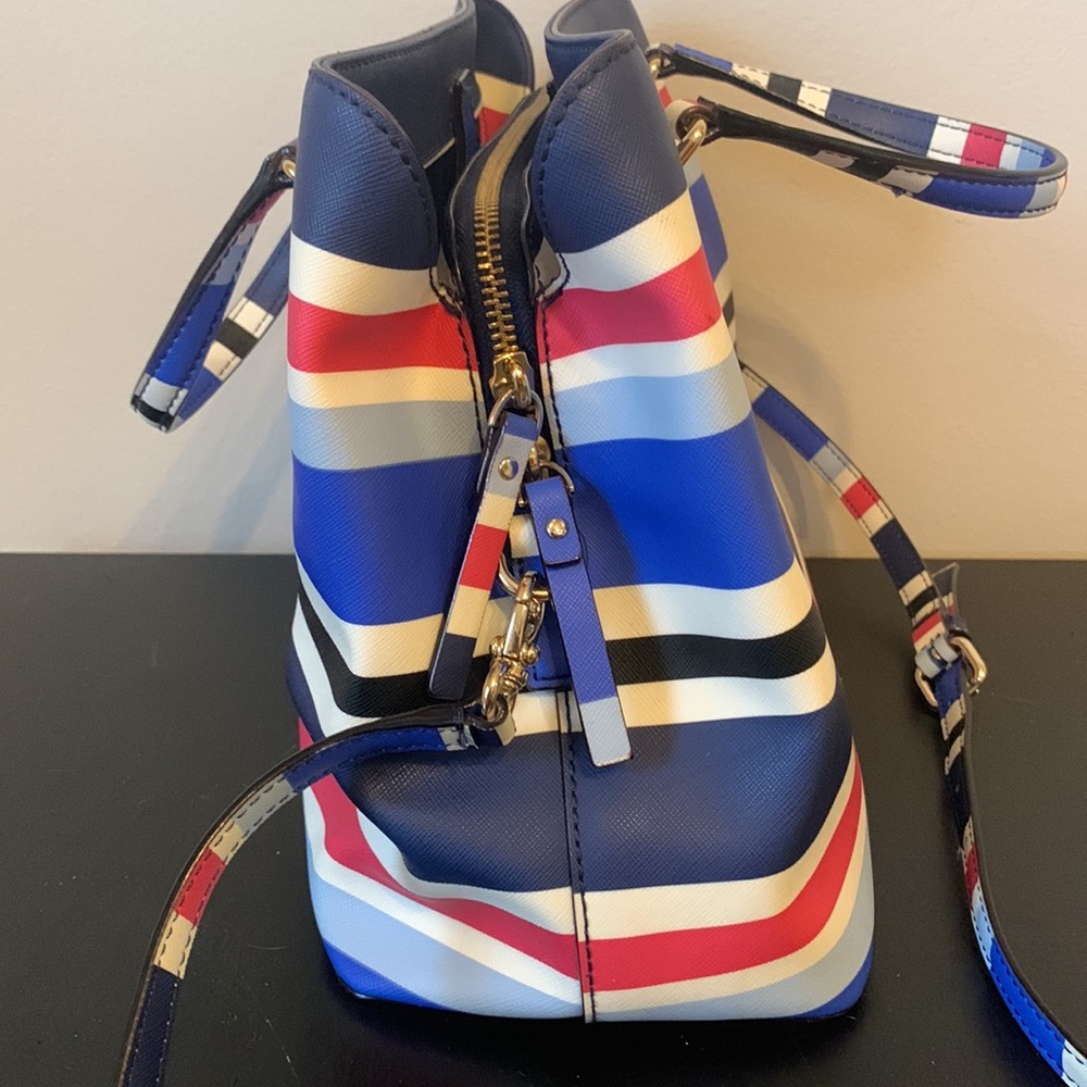 Kate Spade Evangelie Laurel Way Striped Satchel - Picture 5 of 14